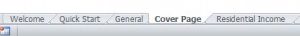 Cover Page worksheet tab
