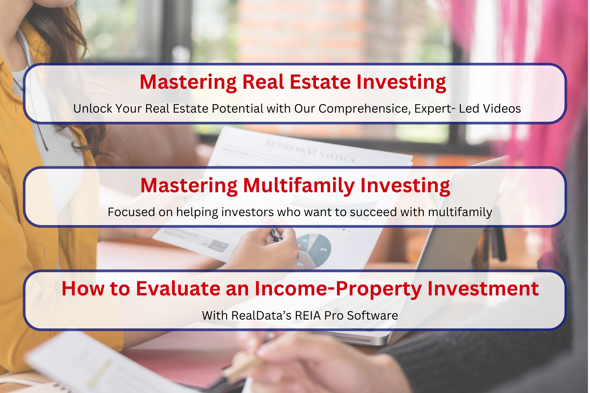 Course Catalog, property investors software